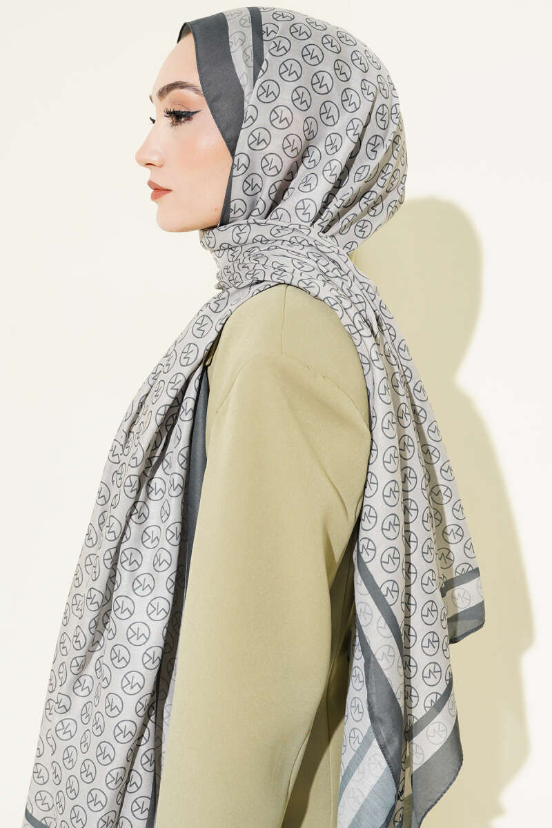 MK Print Modal Shawl - Emerald