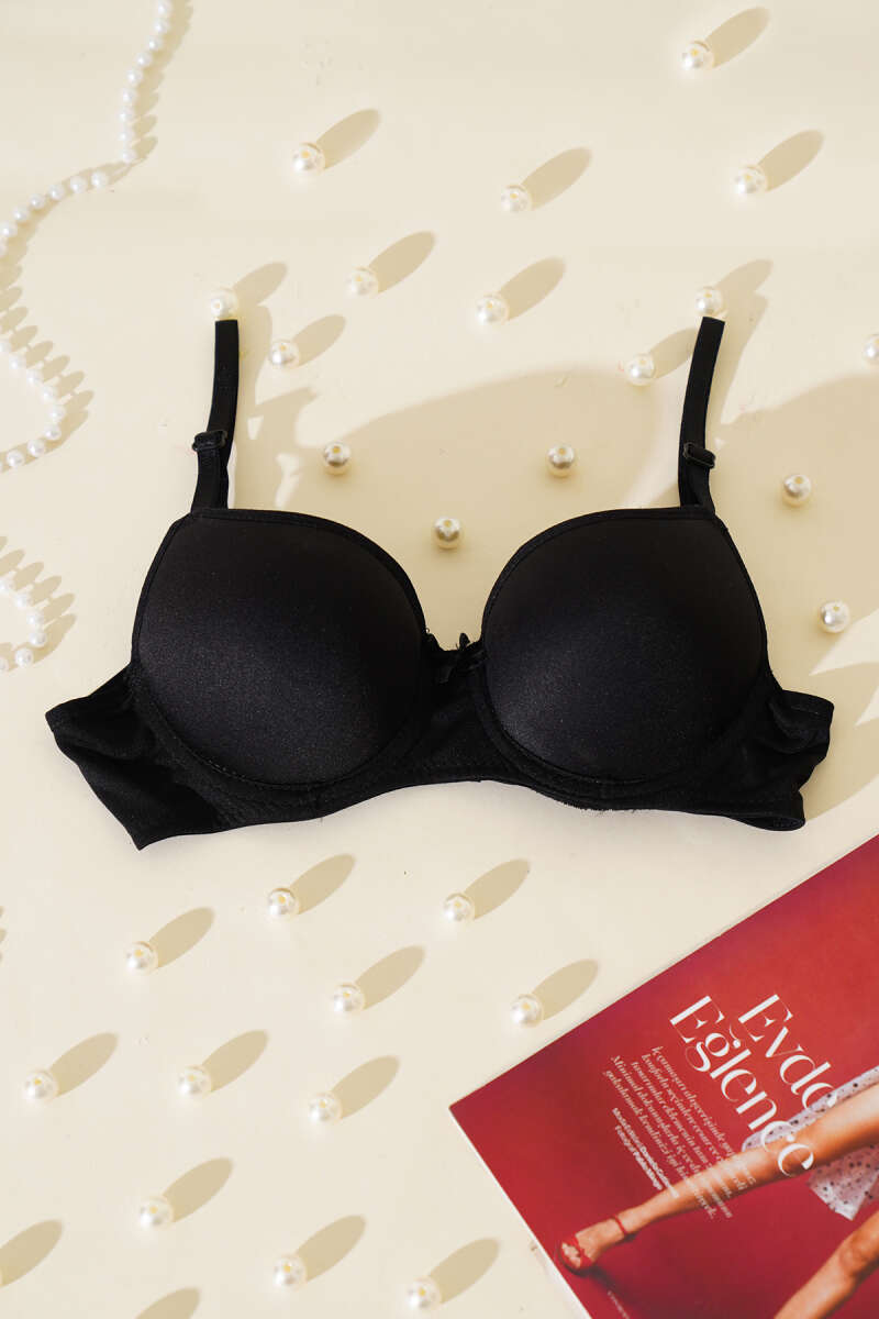 Mono Padded Bra - Black