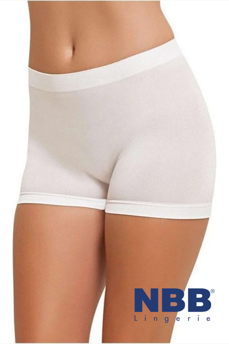 NBB Seamless Shorts - White