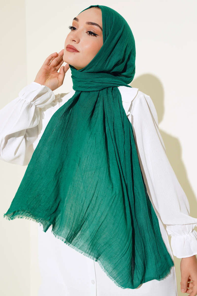 Organic Bamboo Crinkle Shawl - Mint