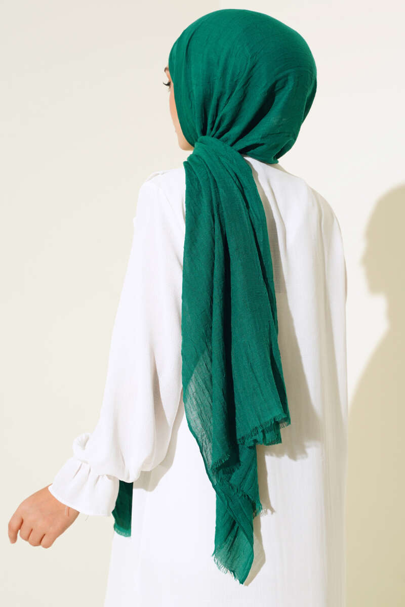 Organic Bamboo Crinkle Shawl - Mint