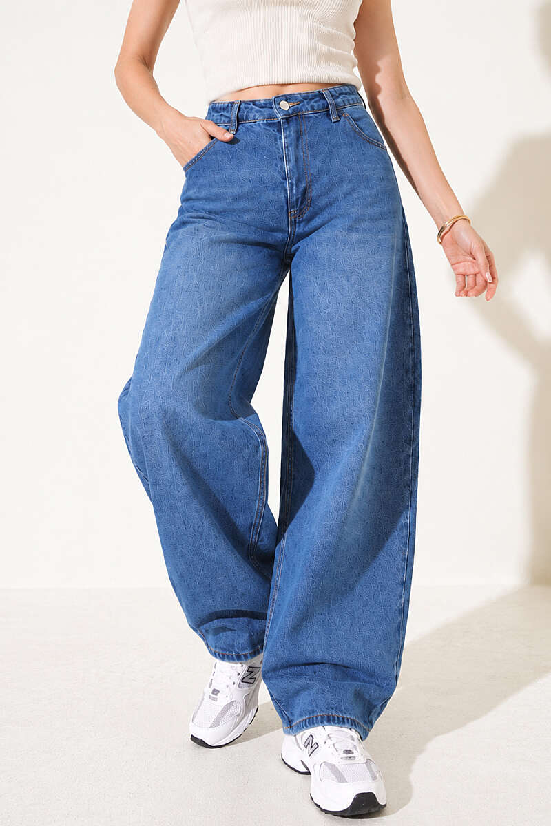 Oversized Baggy Jeans - Blue