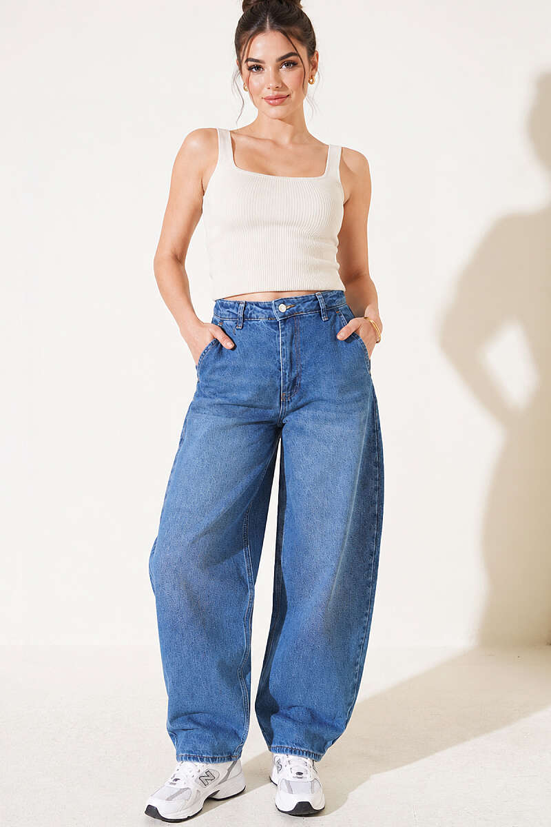 Oversized Baggy Jeans - Blue