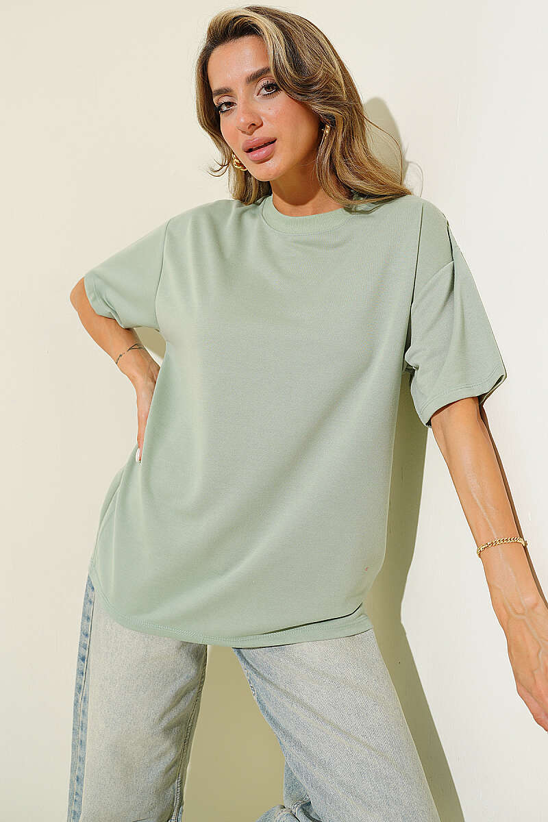 Oversized Basic T-Shirt - Mint