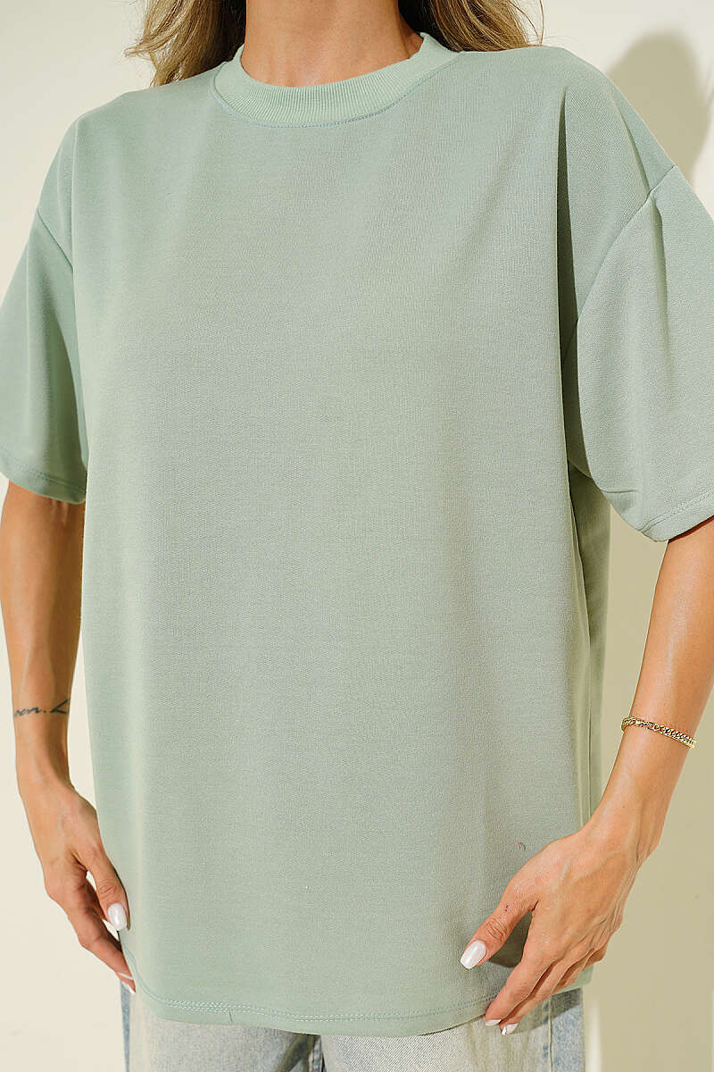 Oversized Basic T-Shirt - Mint