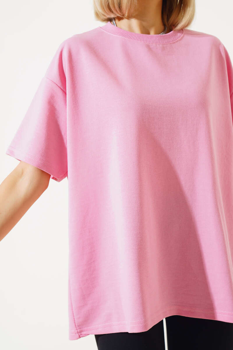 Oversized Basic T-Shirt - Pink