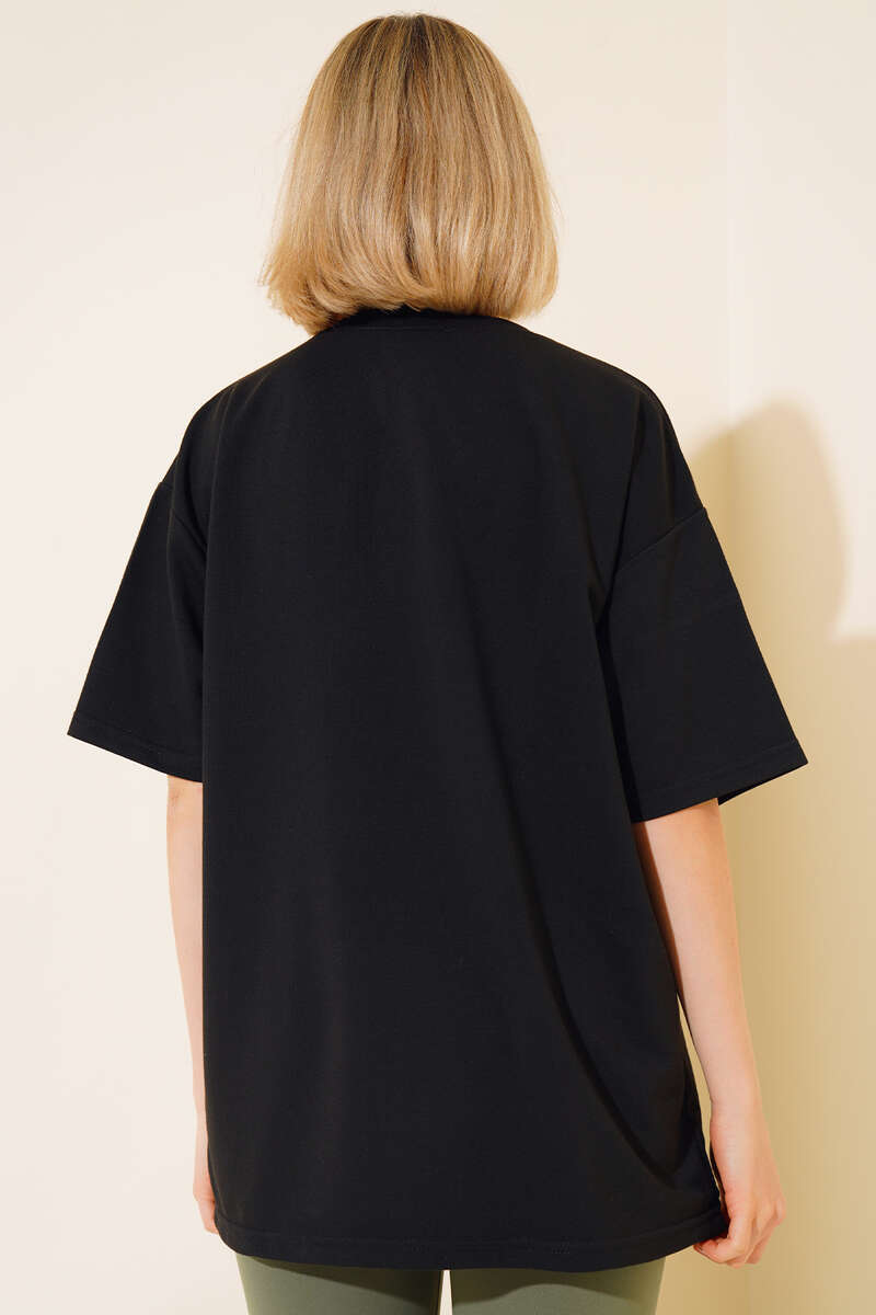 Oversized Basic T-Shirt - Black