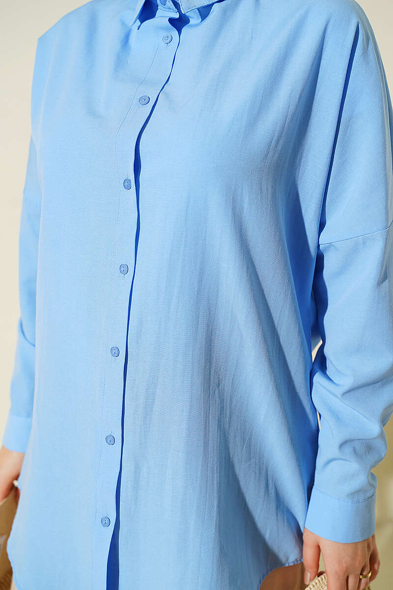 Oversized Shirt - Light Blue