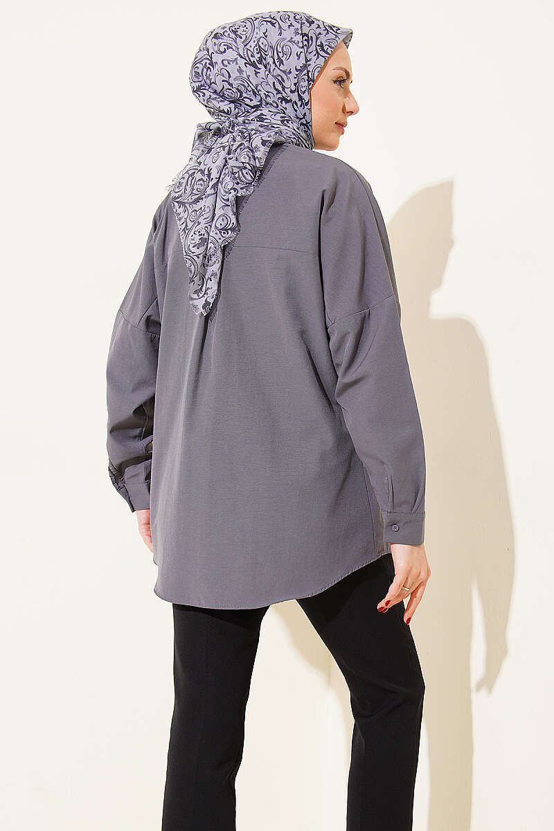 Oversized Shirt - Smoke Grey