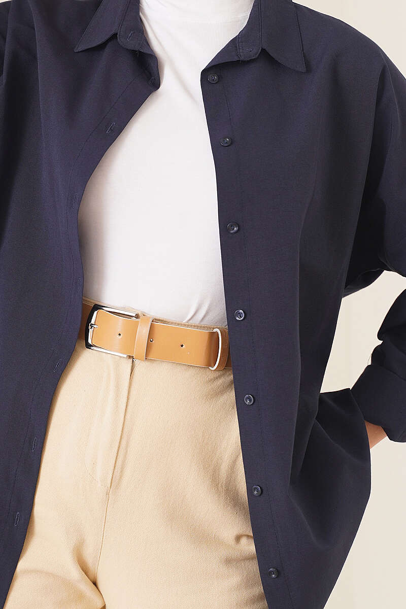 Oversized Shirt - Navy