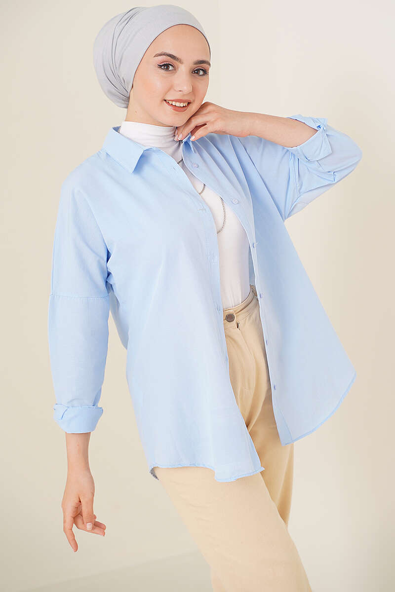 Oversized Shirt - Blue