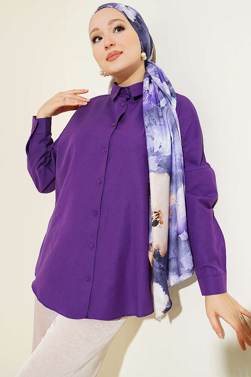 Oversized Shirt - Purple