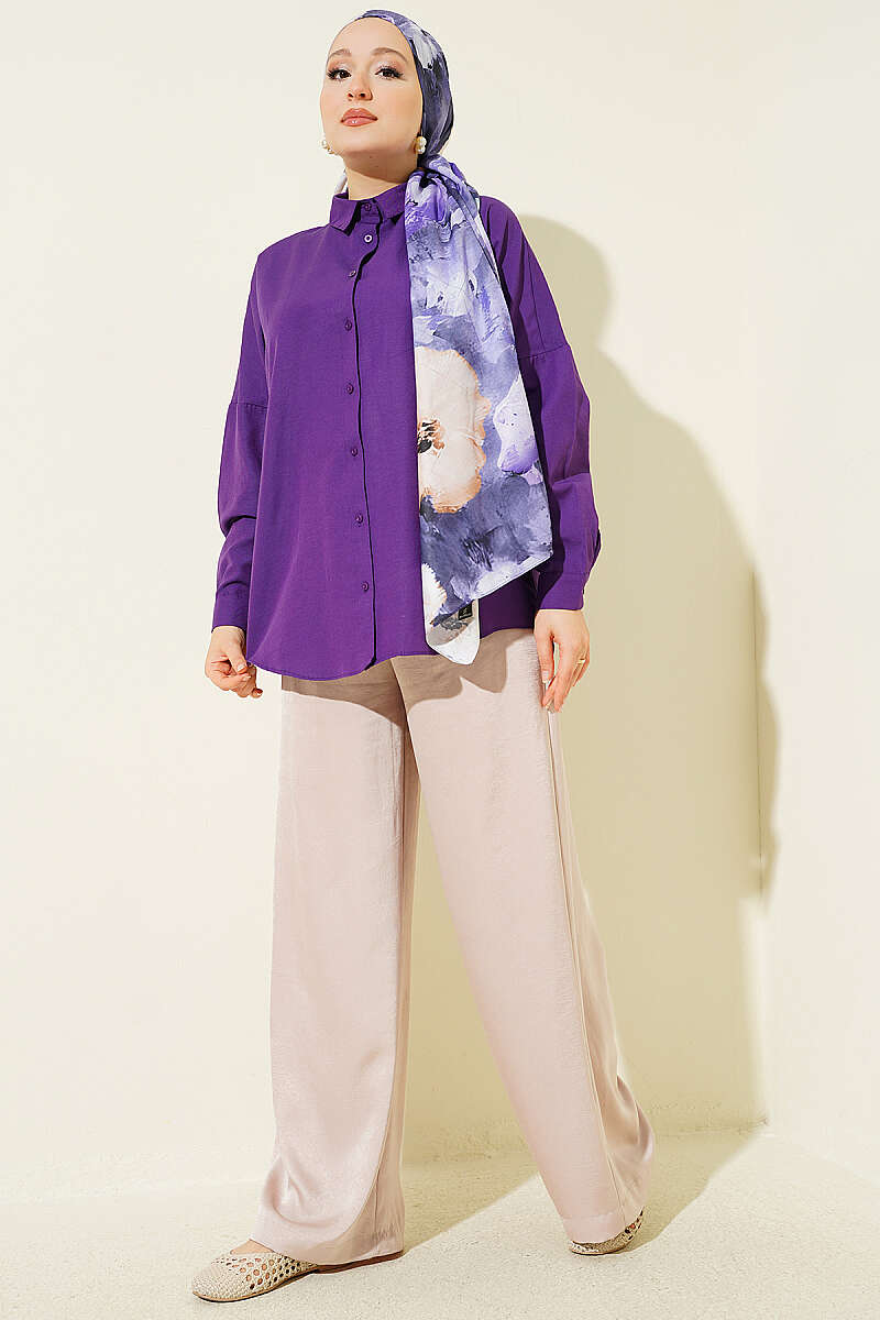 Oversized Shirt - Purple