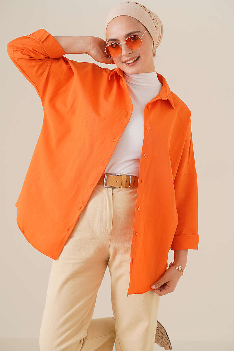 Oversized Shirt - Orange