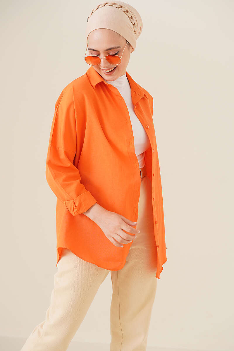 Oversized Shirt - Orange