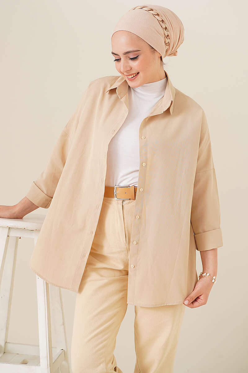 Oversized Shirt - Papaya