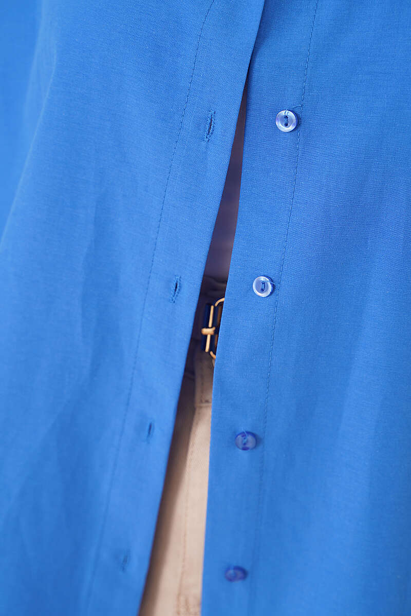 Oversized Shirt - Saxe Blue