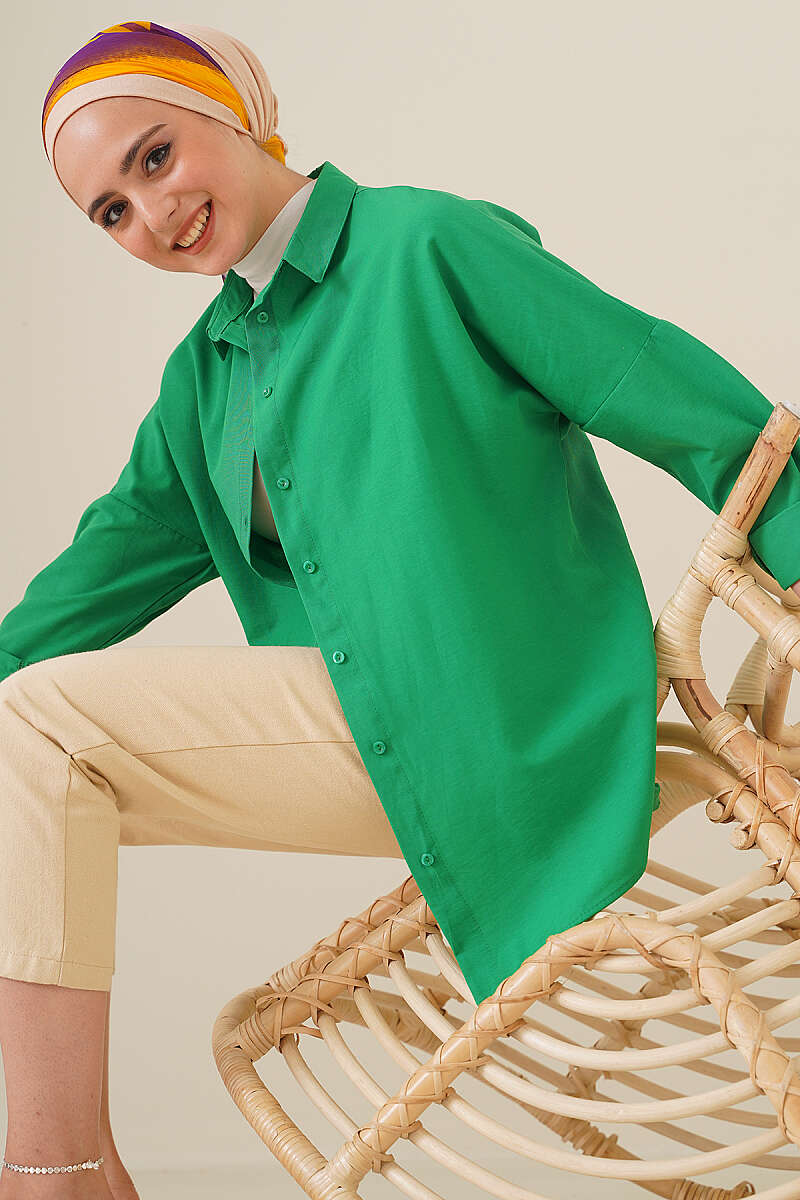 Oversized Shirt - Green