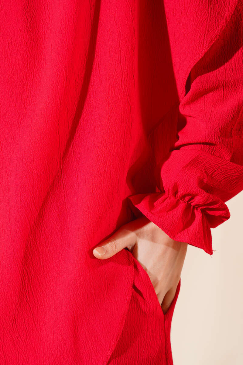 Prayer Dress with Face Veil - Red