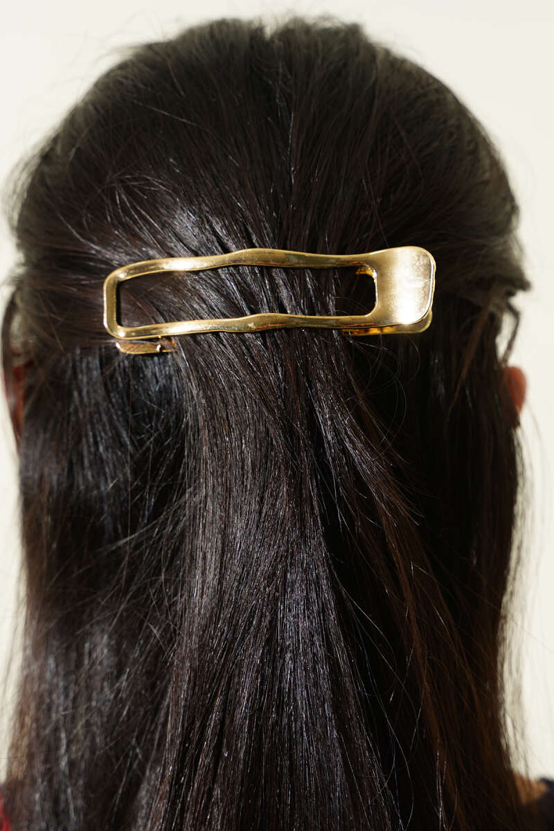 Snap Hair Clip - Gold