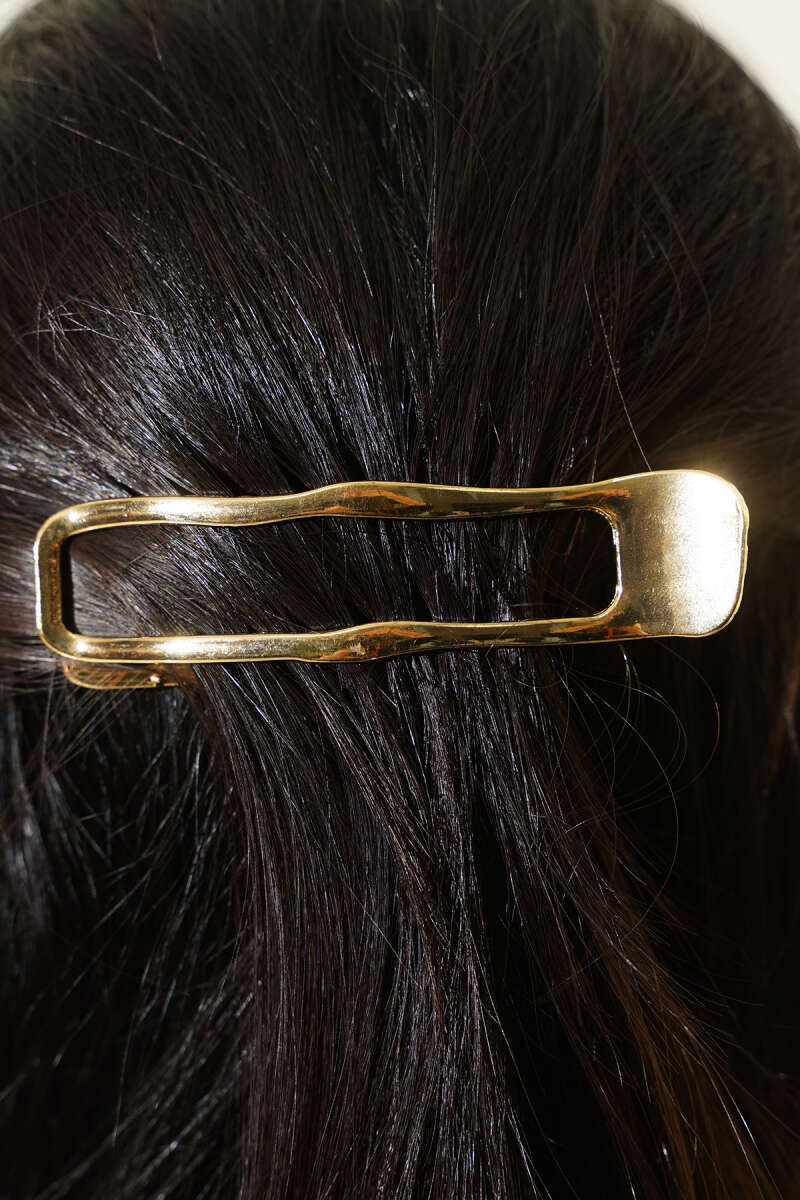 Snap Hair Clip - Gold