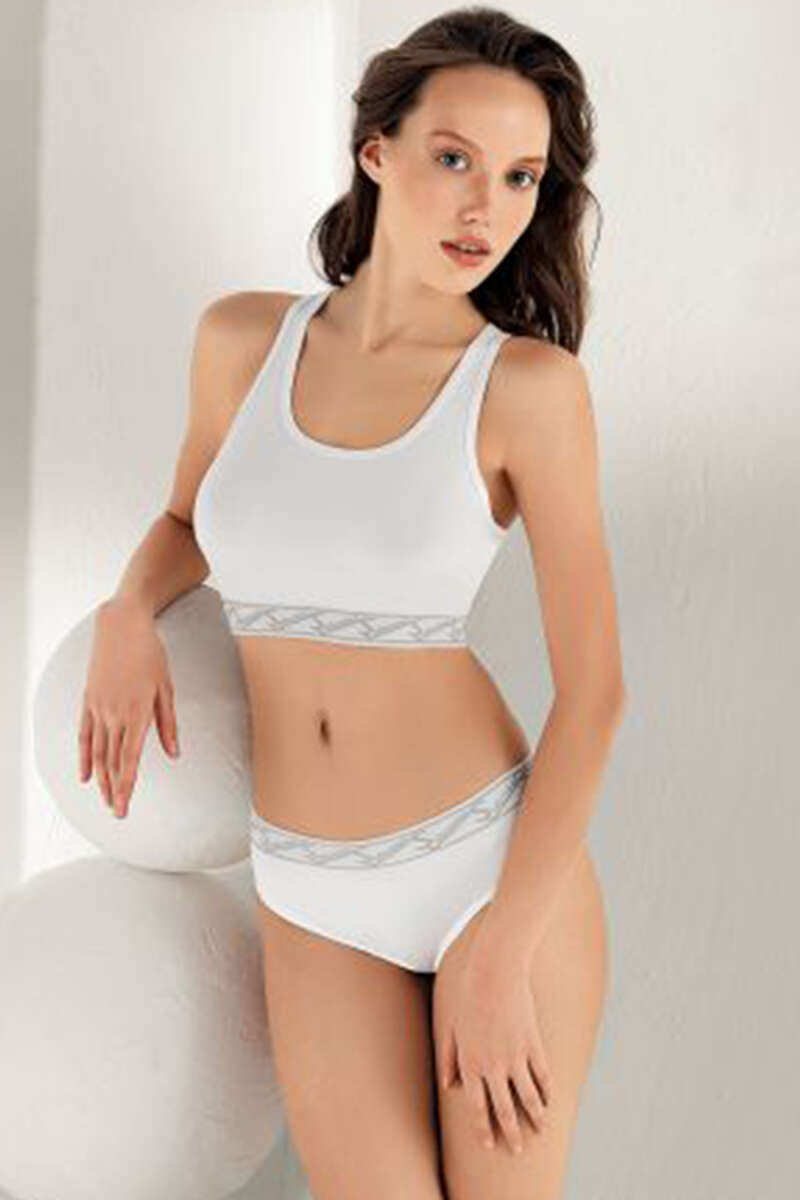 Şahinler Wide-Strap Sports Underwear Set - White