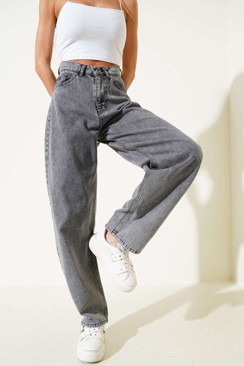 Loose Baggy Jeans - Grey