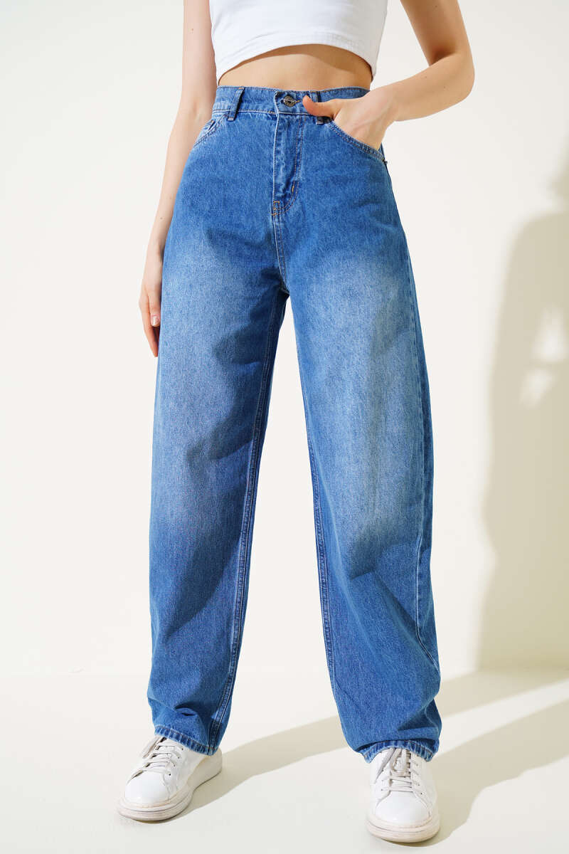 Loose Baggy Jeans - Blue