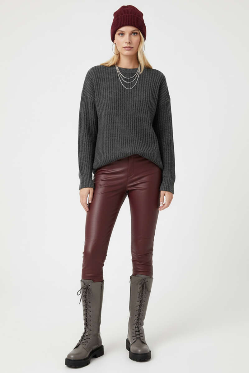 Salonica-Stitch Sweater - Smoke Grey