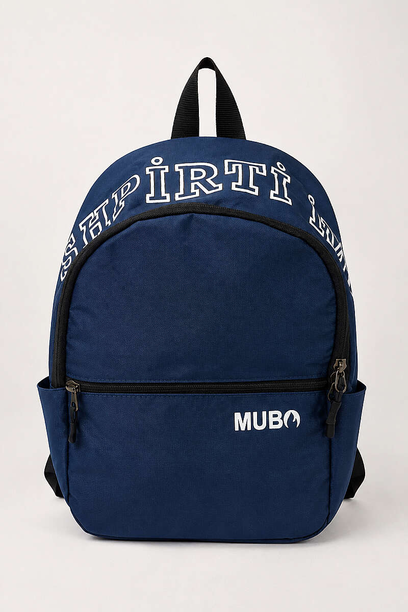 Printed Backpack - Navy