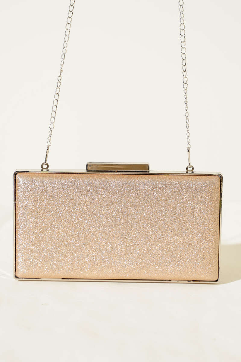 Glitter Clutch Bag - Copper
