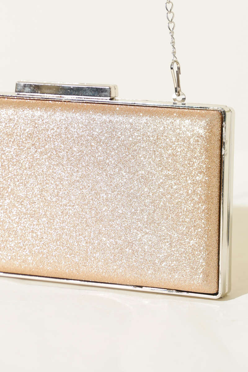 Glitter Clutch Bag - Copper