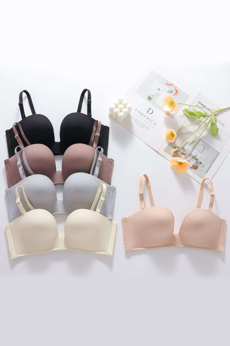 Padded Strapless Zero-Feel Bra - Black