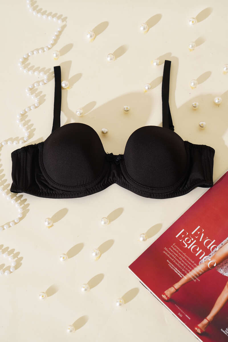 Unpadded Strapless Bra - Black