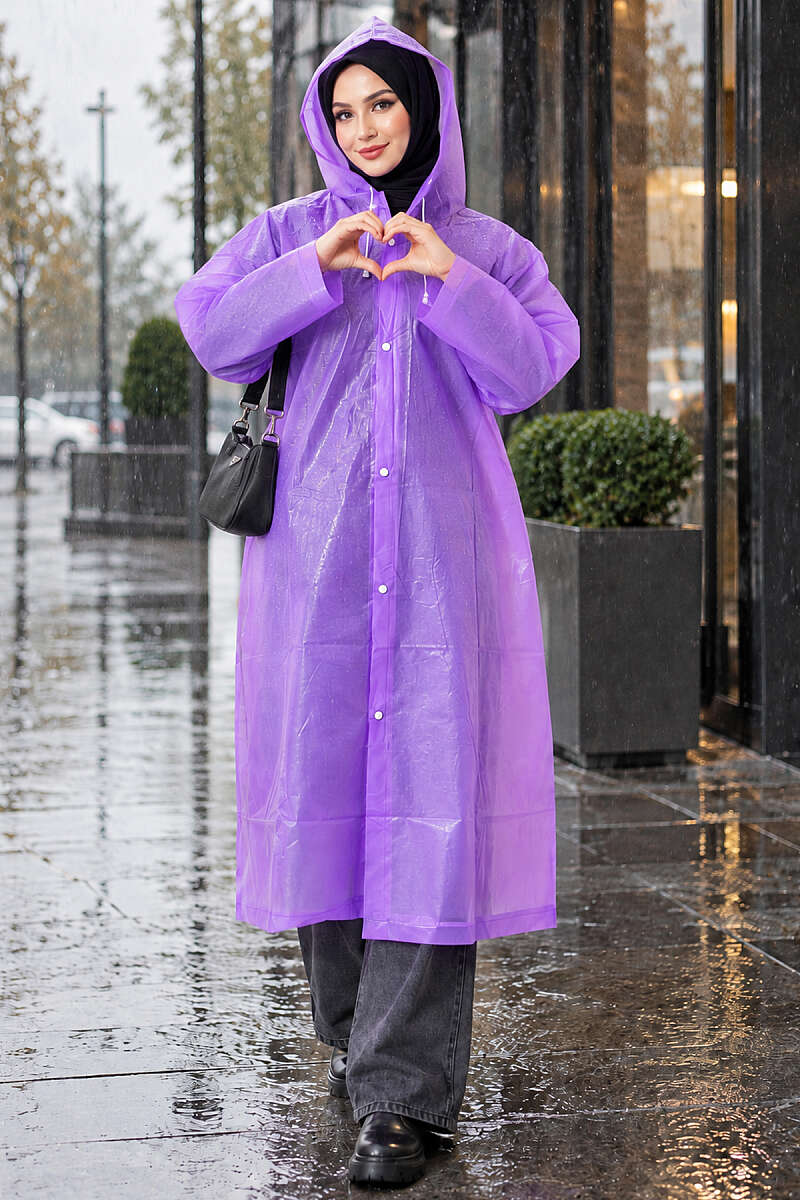 Waterproof Raincoat - Purple