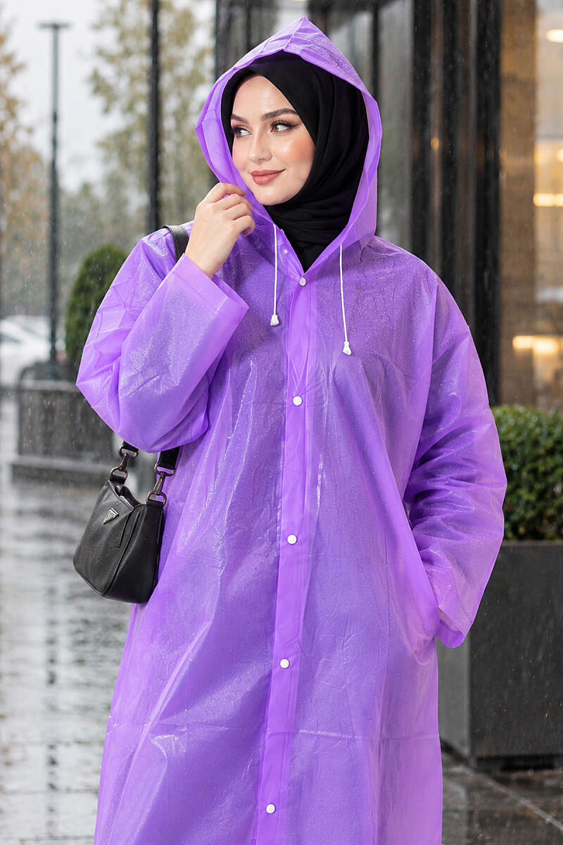 Waterproof Raincoat - Purple