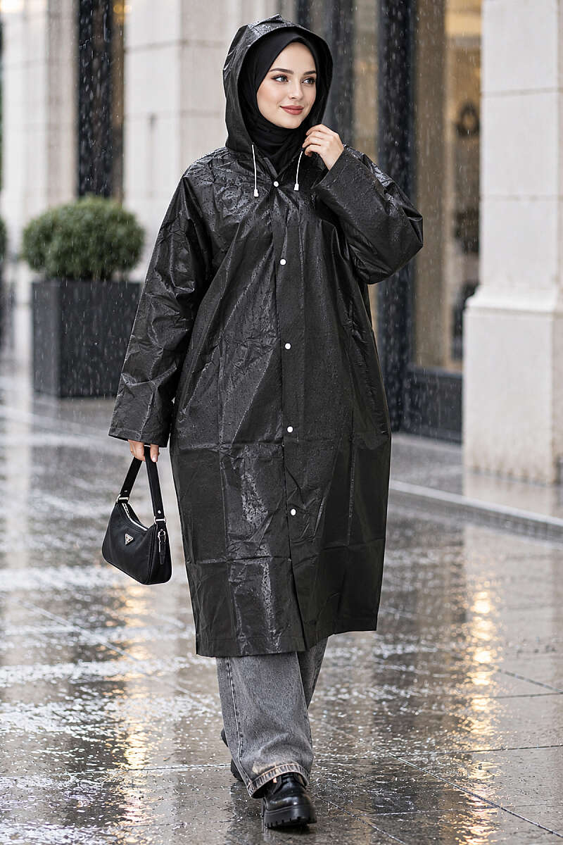 Waterproof Raincoat - Black