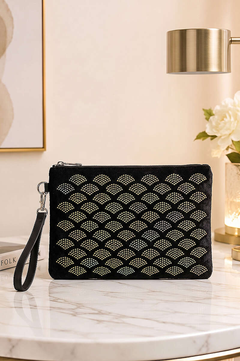 Stone-Detail Zip Bag - Multicolour 5