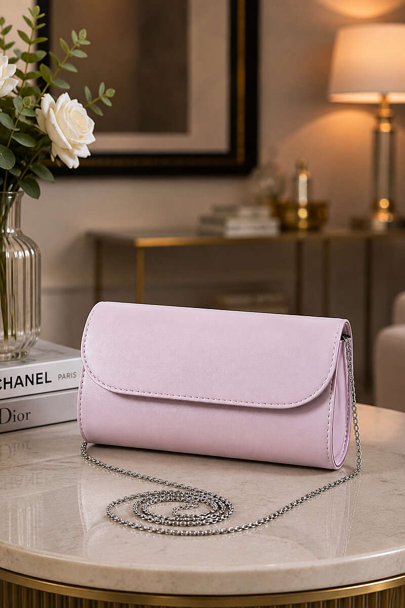Sparkling Stone Evening Bag - Powder