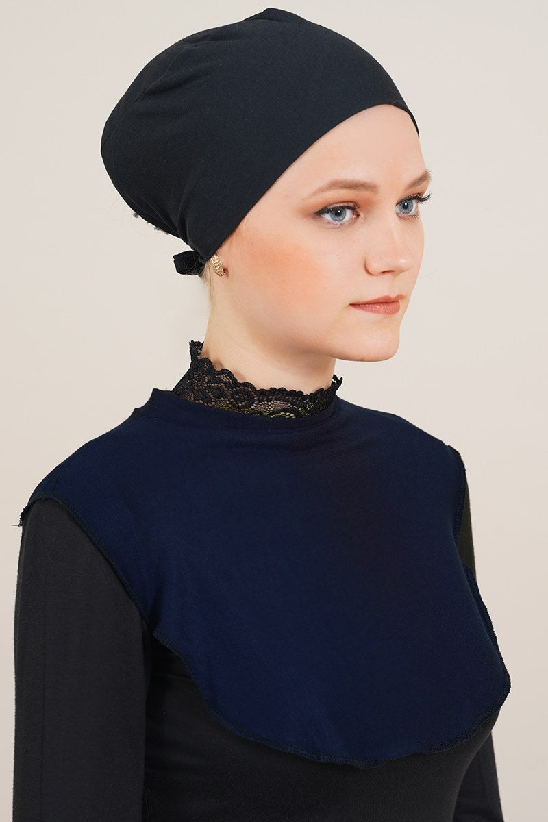 Modest Neck Cover - Navy