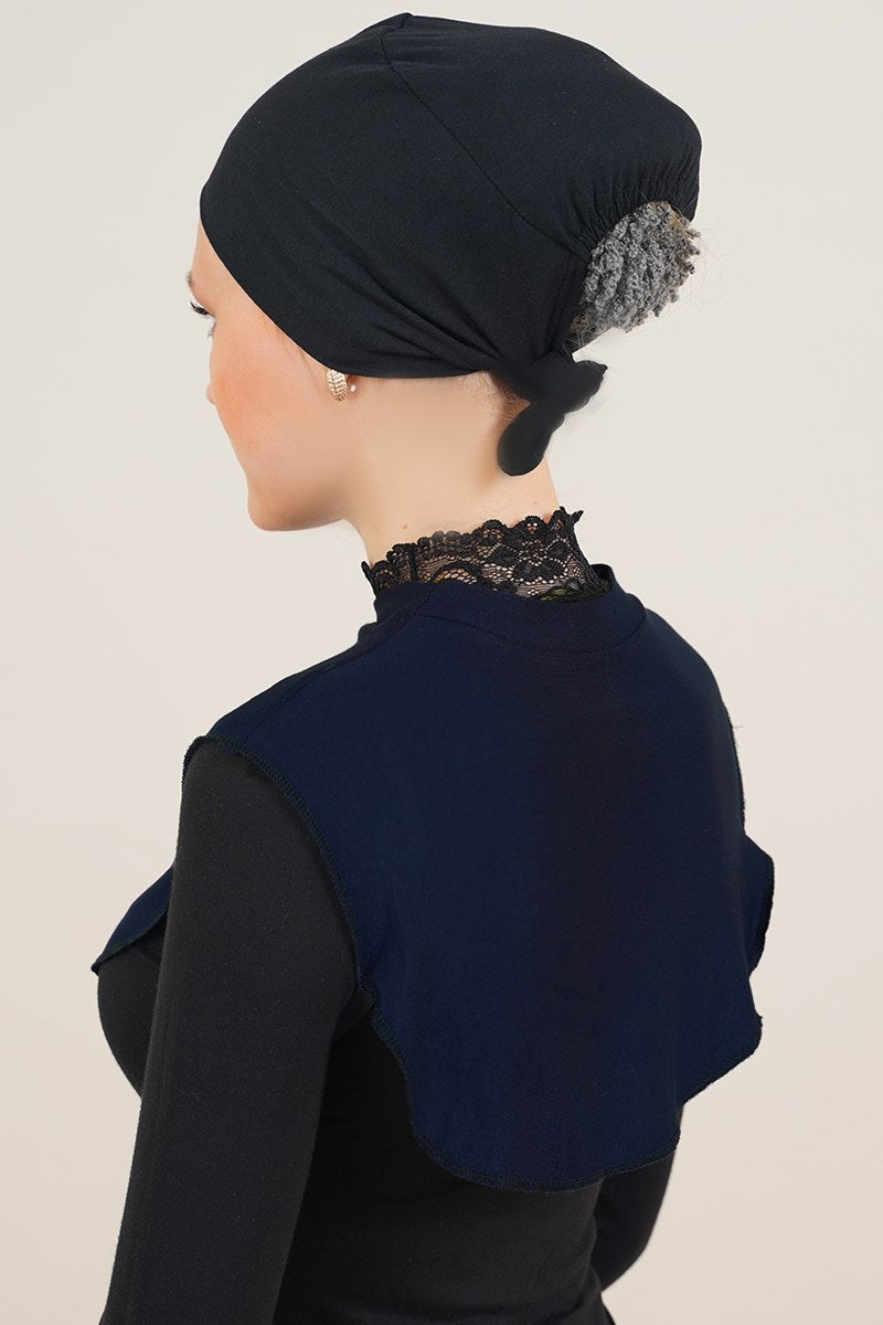 Modest Neck Cover - Navy