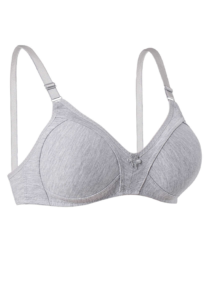 Push-Up Jersey Bra - Grey