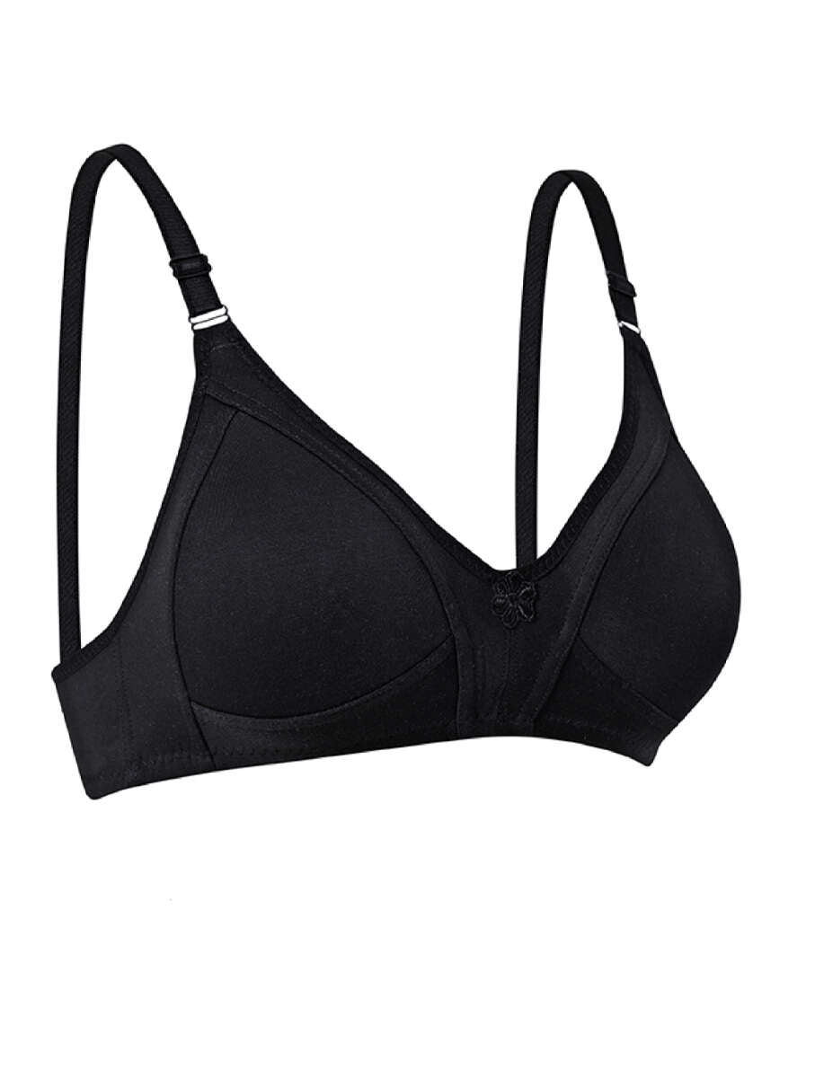 Push-Up Jersey Bra - Black