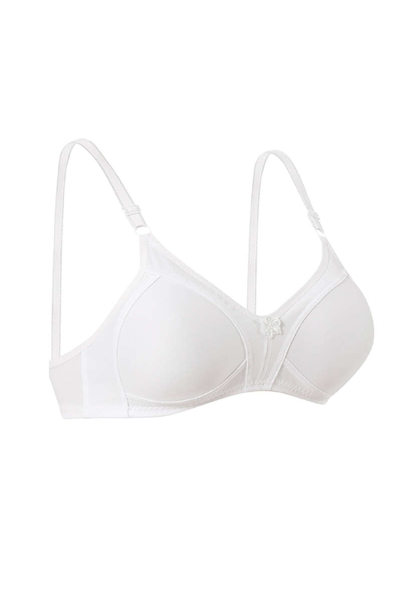Push-Up Brushed Bra - White