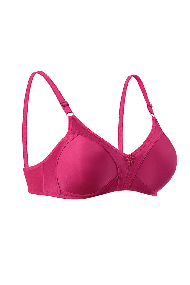 Push-Up Brushed Bra - Burgundy