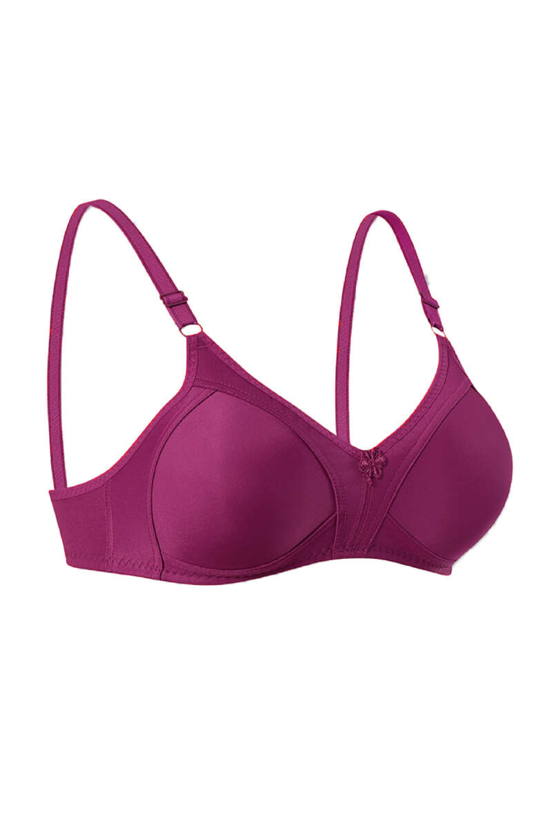 Push-Up Brushed Bra - Plum