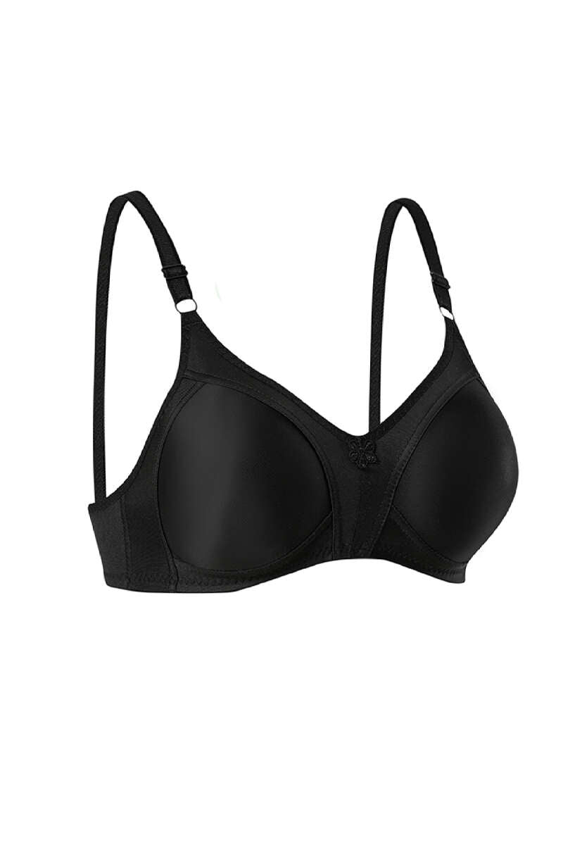 Push-Up Brushed Bra - Black