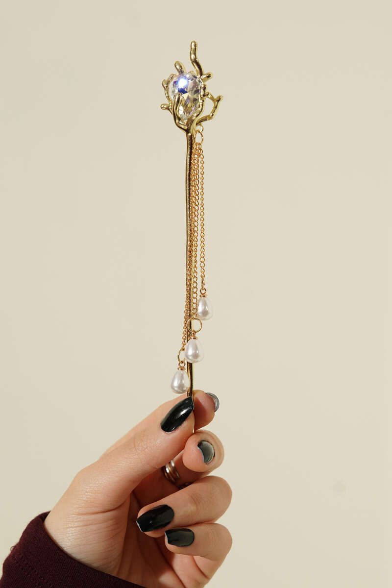 Hair Bun Stick - Gold