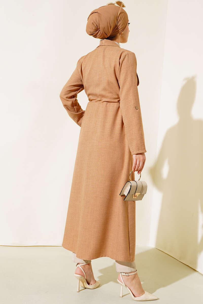 Drawstring Cape - Camel