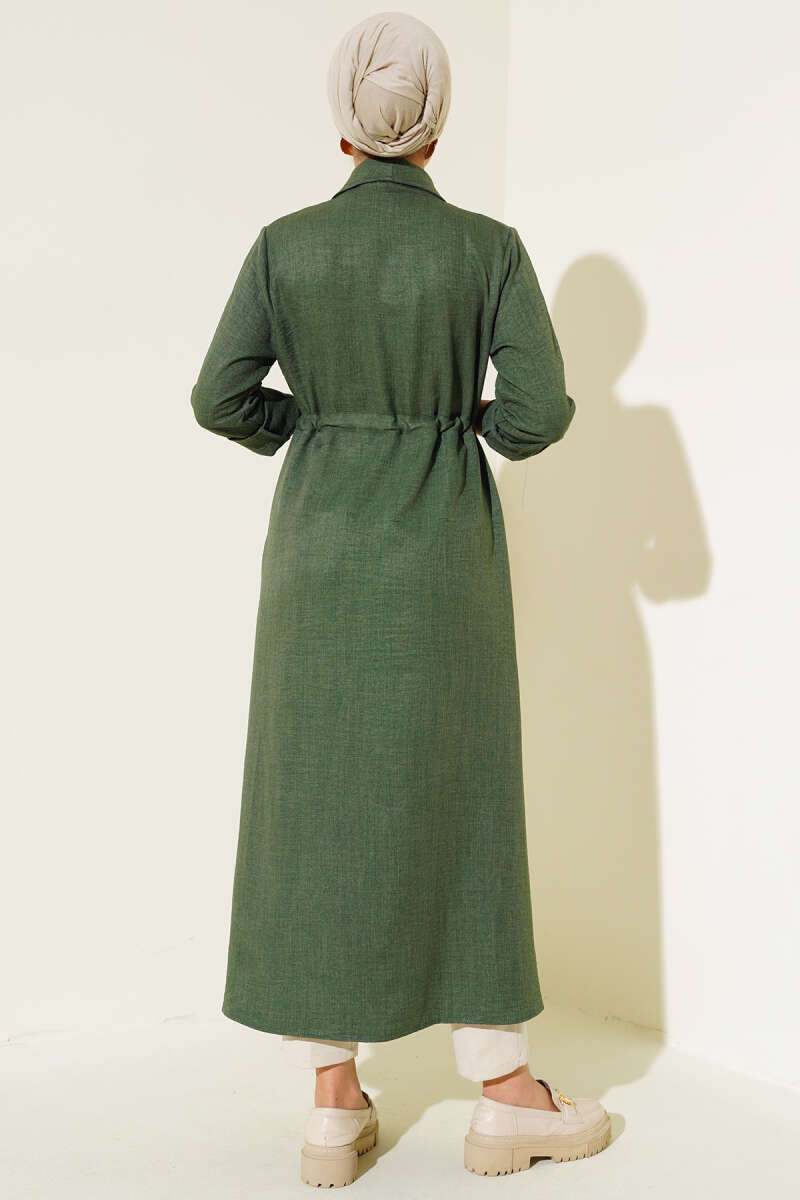 Drawstring Cape - Khaki